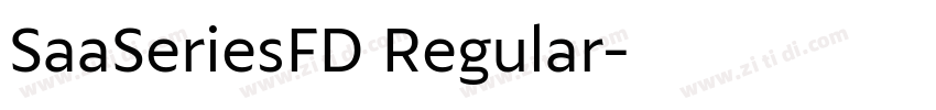 SaaSeriesFD Regular字体转换